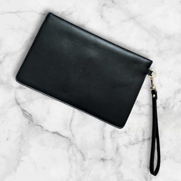 FREE 🆕Classic Black Wristlet Clutch - Picture 4 of 12